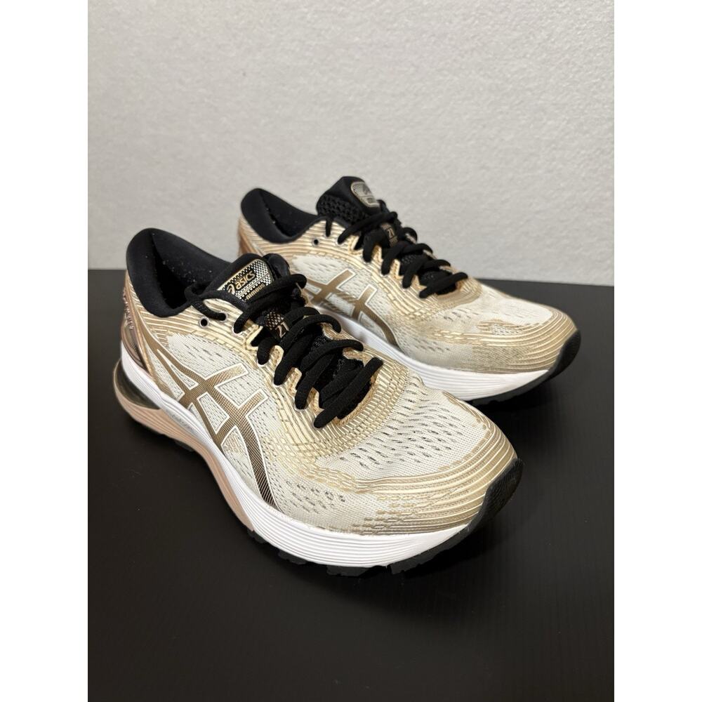ASICS Gel Nimbus 21 Rose Gold/Wht Women’s Size 8